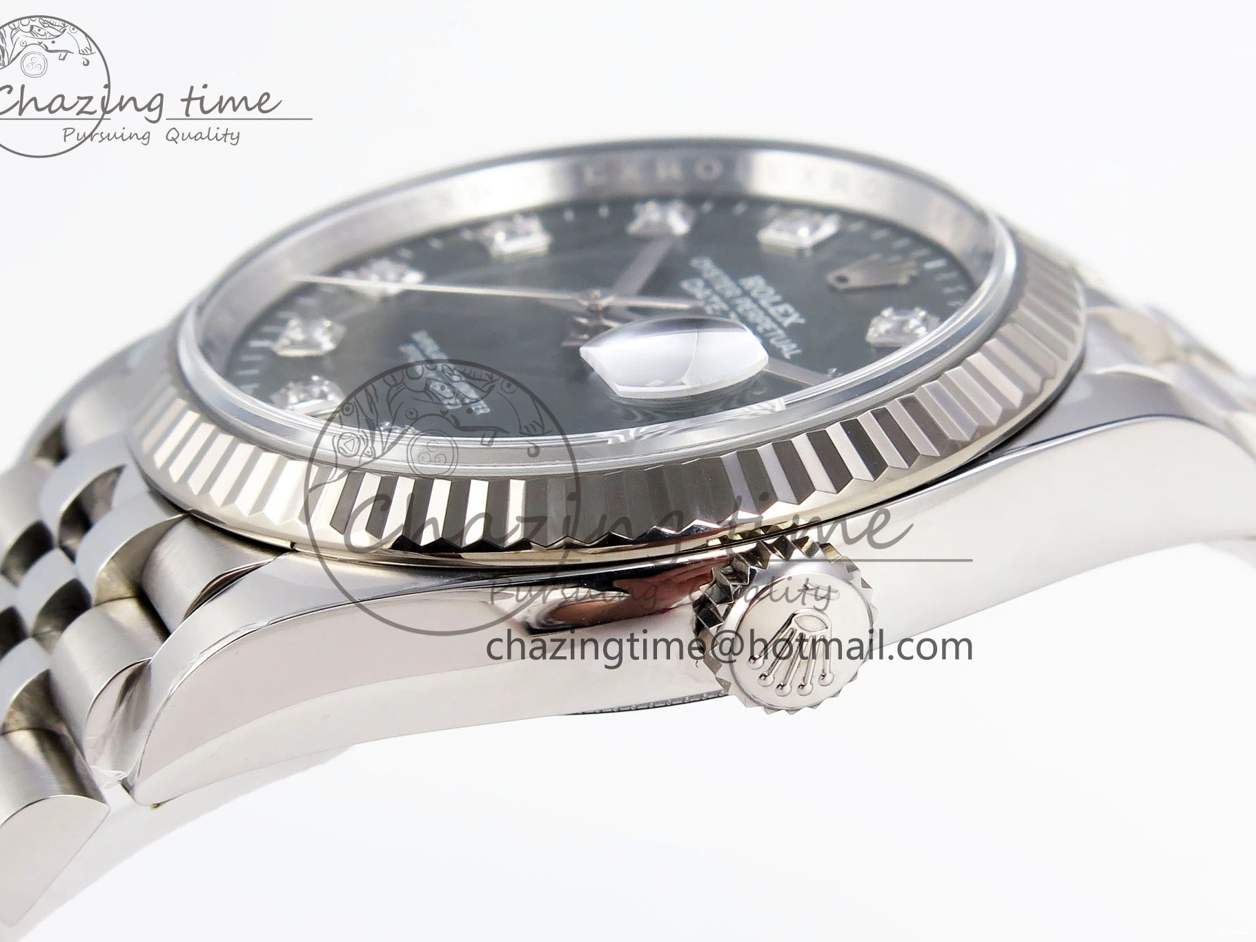 MiroTime 0224 RelaxedFit DateJust 36 126234 Clean 1:1 Best Edition 904L Steel Green Leaf Diamonds Dial on Jubilee Bracelet VR 1975